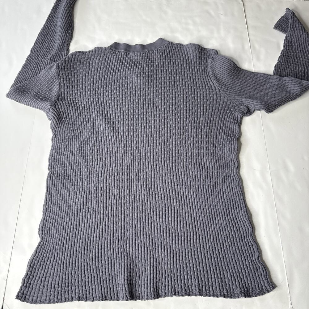 Coogi Gray Ribbed V Neck Sweater Men Sz XL Australia 100% mercerised Cotton - Picture 12 of 12
